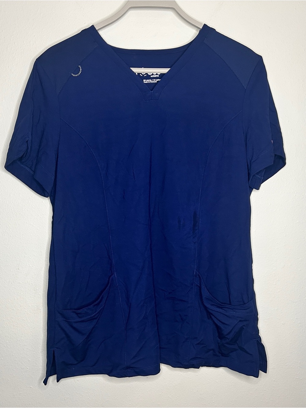 Focus Brand Women's Size L Navy Scrubs Top